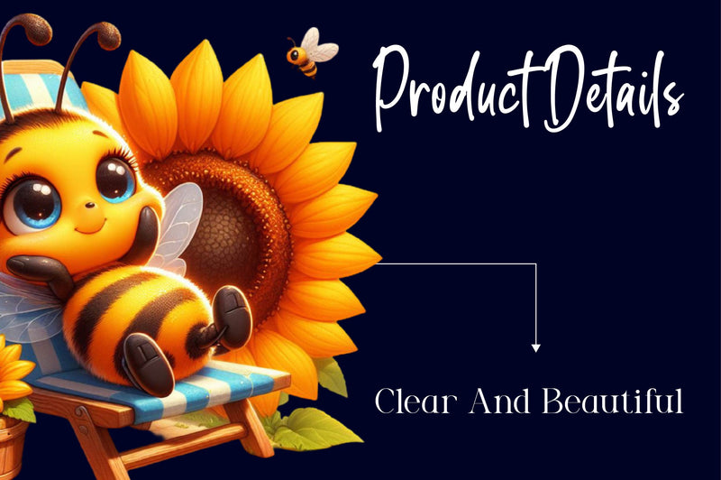 Sunflower Bee Clipart Bundle - CraftNest - Digital Crafting and Art