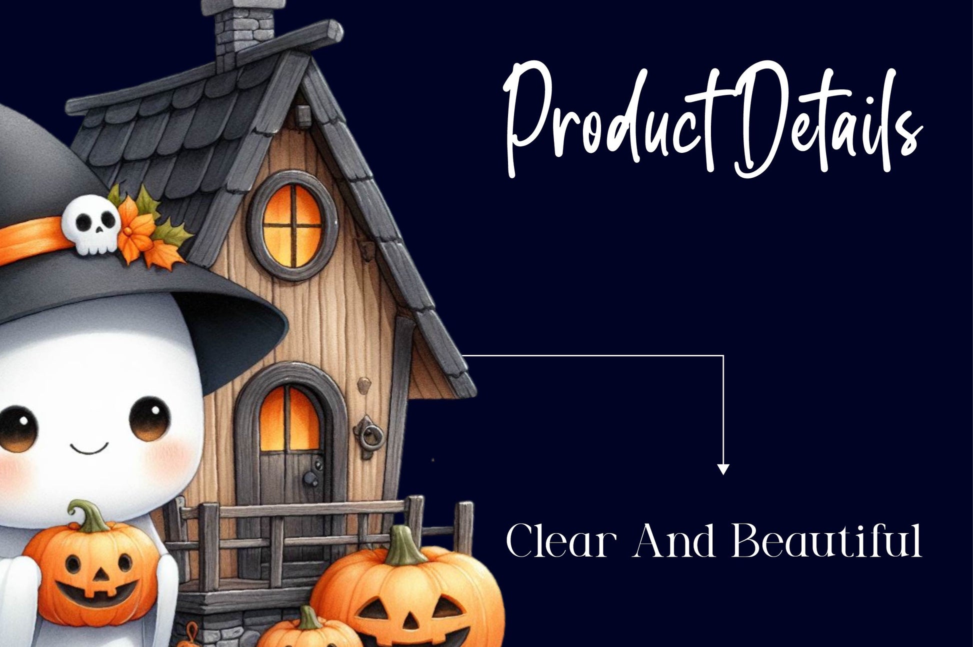 Halloween Ghost House Clipart Bundle - CraftNest - Digital Crafting and Art