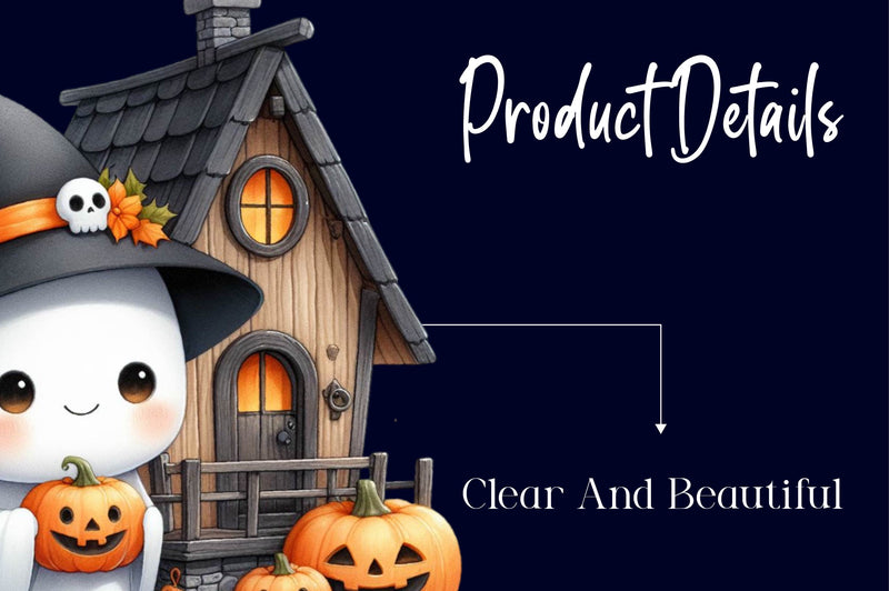 Halloween Ghost House Clipart Bundle - CraftNest - Digital Crafting and Art
