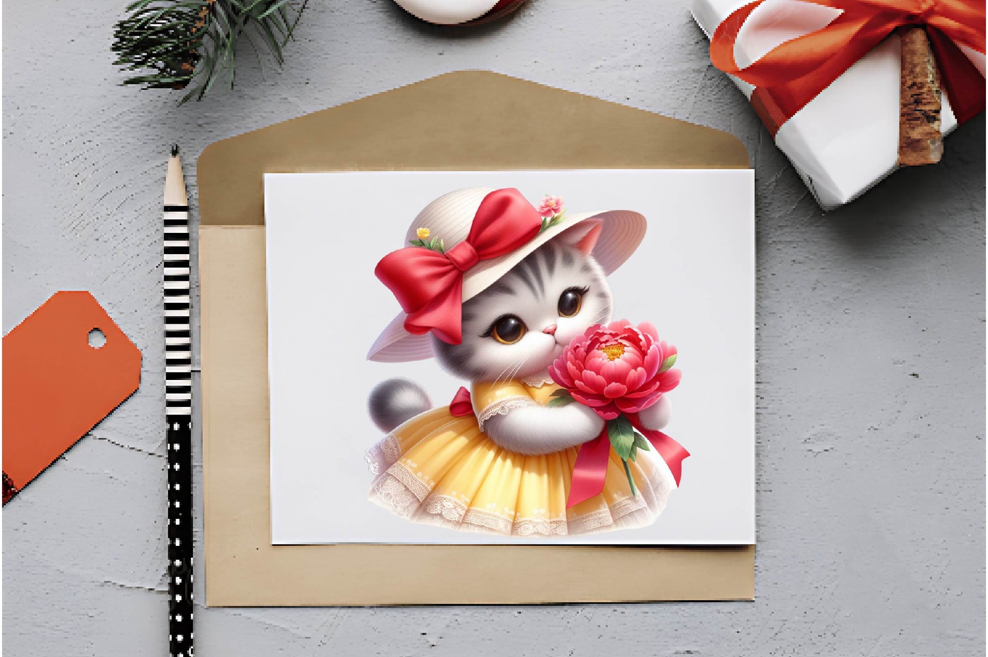 Cat Spring Flowers Clipart Bundle - CraftNest - Digital Crafting and Art