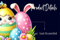Easter Eggshell Bees Peeking Clipart Bundle - CraftNest - Digital Crafting and Art