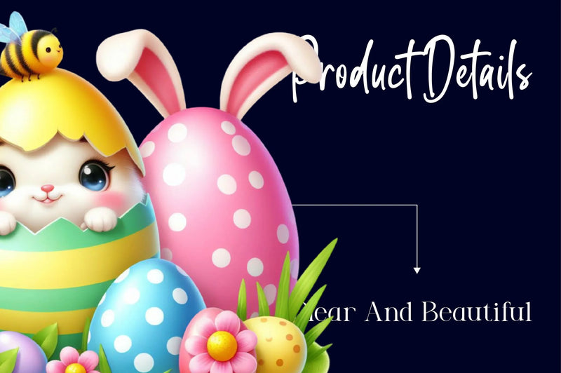 Easter Eggshell Bees Peeking Clipart Bundle - CraftNest - Digital Crafting and Art