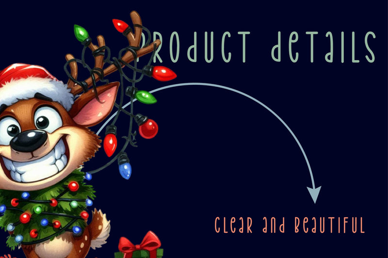 Christmas Deer Clipart Bundle 1 - CraftNest - Digital Crafting and Art