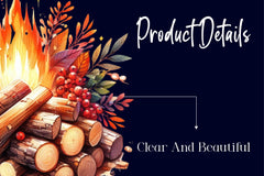 Wooden Bonfire Clipart Bundle - CraftNest - Digital Crafting and Art