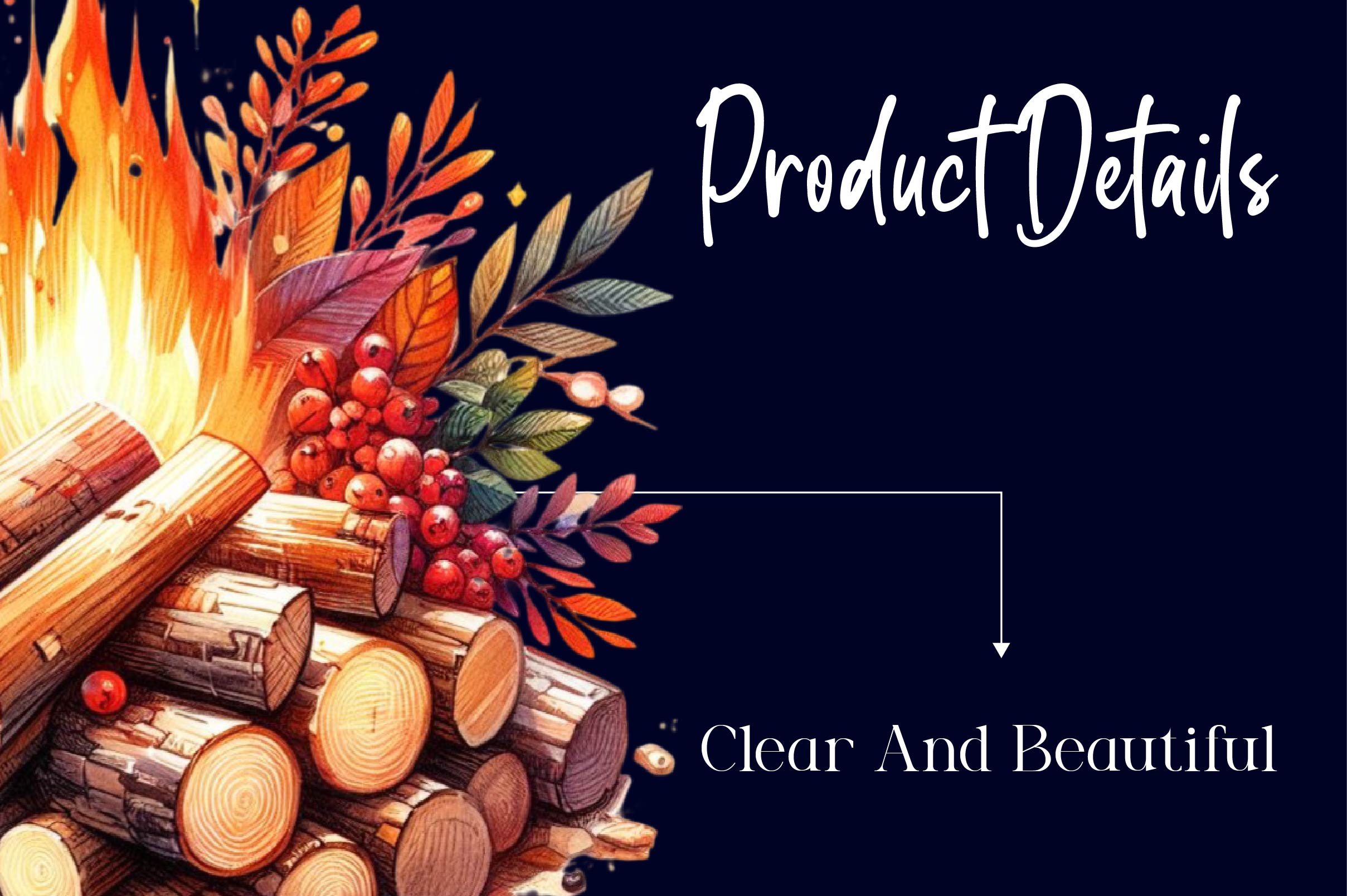 Wooden Bonfire Clipart Bundle - CraftNest - Digital Crafting and Art