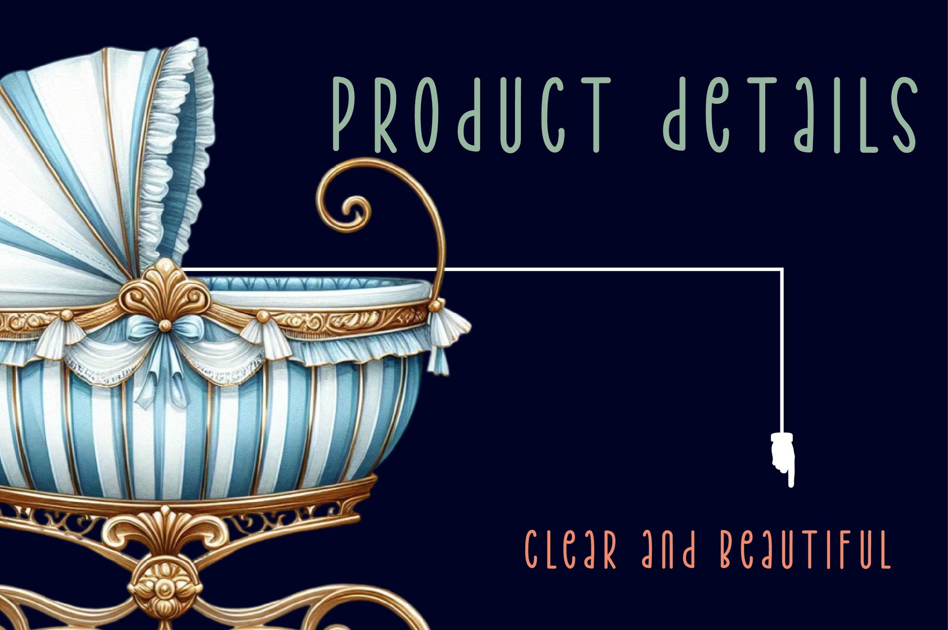 Baby Luxurious Bassinet Clipart Bundle - CraftNest - Digital Crafting and Art