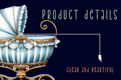 Baby Luxurious Bassinet Clipart Bundle - CraftNest - Digital Crafting and Art