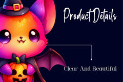 Halloween Cute Bat Clipart Bundle - CraftNest - Digital Crafting and Art