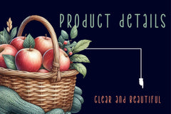 Autumn Apple Basket Clipart Bundle - CraftNest - Digital Crafting and Art