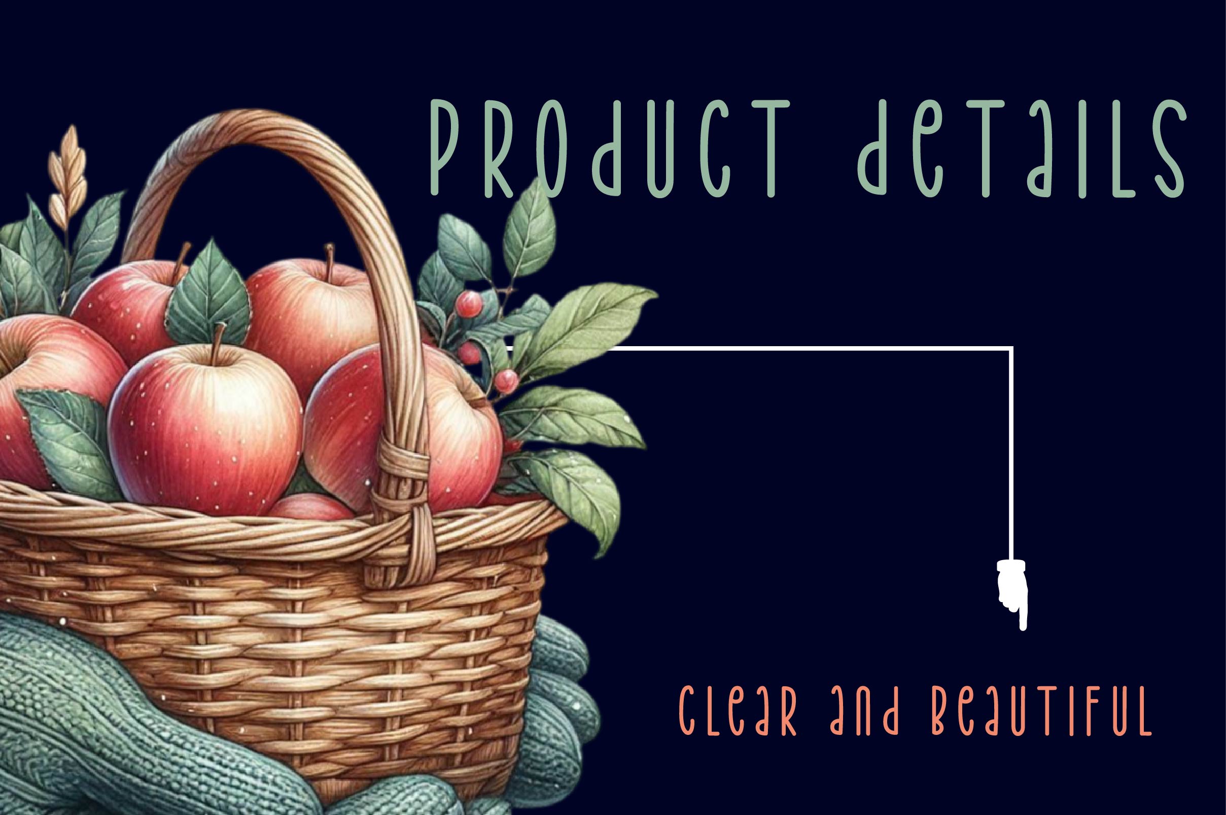 Autumn Apple Basket Clipart Bundle - CraftNest - Digital Crafting and Art