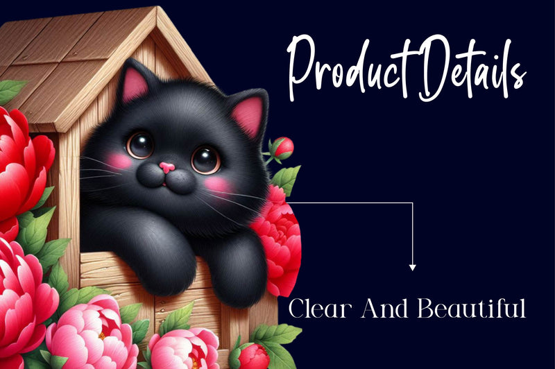 Black Cat Clipart Bundle 1 - CraftNest - Digital Crafting and Art