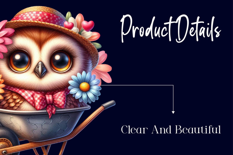 Spring Owl Clipart Bundle - CraftNest - Digital Crafting and Art