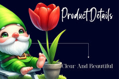 Cute Green Gnome Clipart Bundle - CraftNest - Digital Crafting and Art