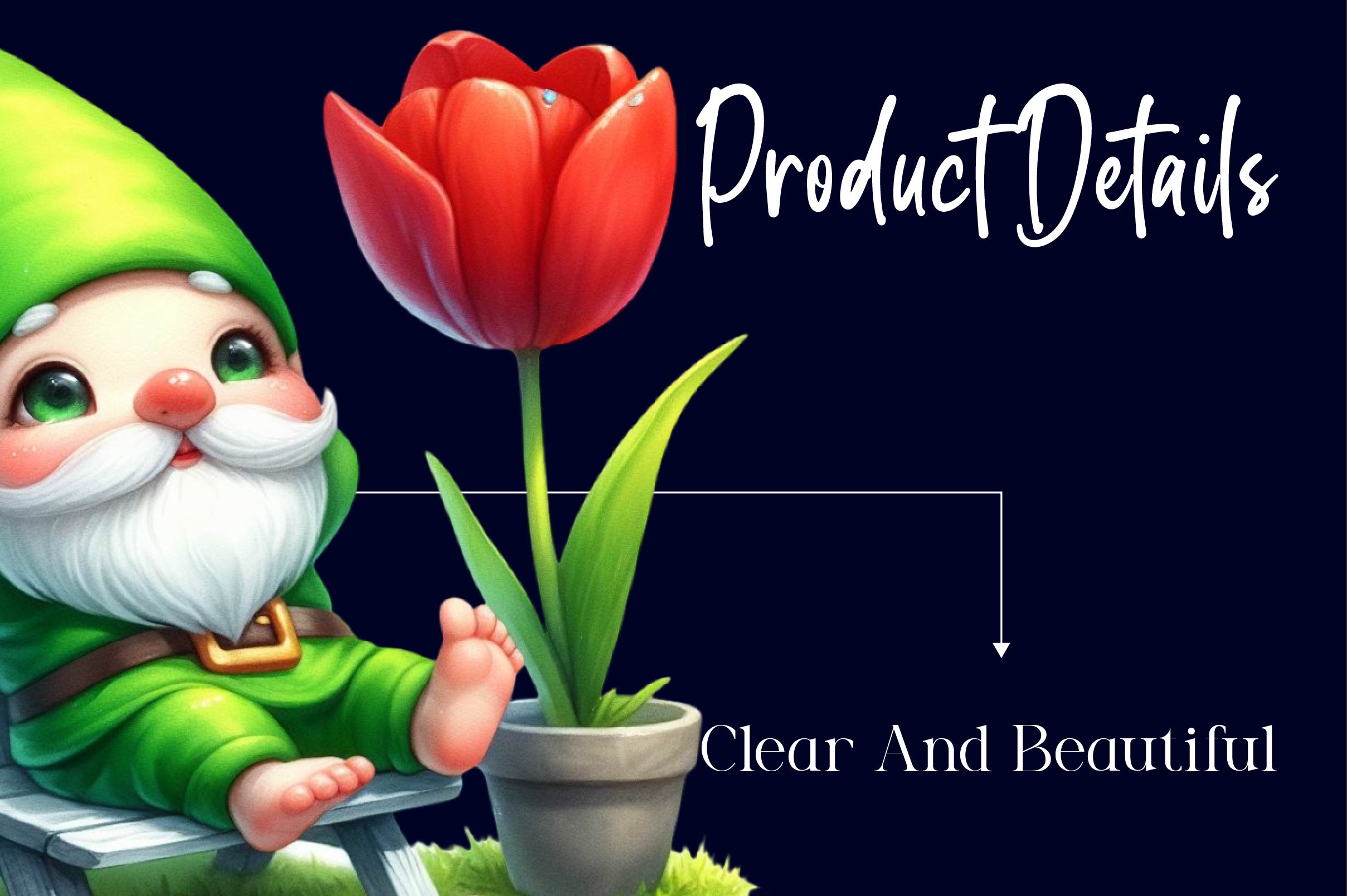 Cute Green Gnome Clipart Bundle - CraftNest - Digital Crafting and Art