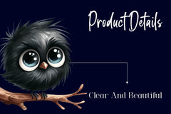 Funny Black Birds Clipart Bundle - CraftNest - Digital Crafting and Art