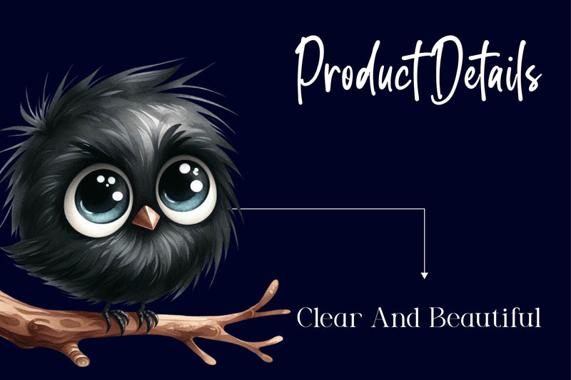 Funny Black Birds Clipart Bundle - CraftNest - Digital Crafting and Art