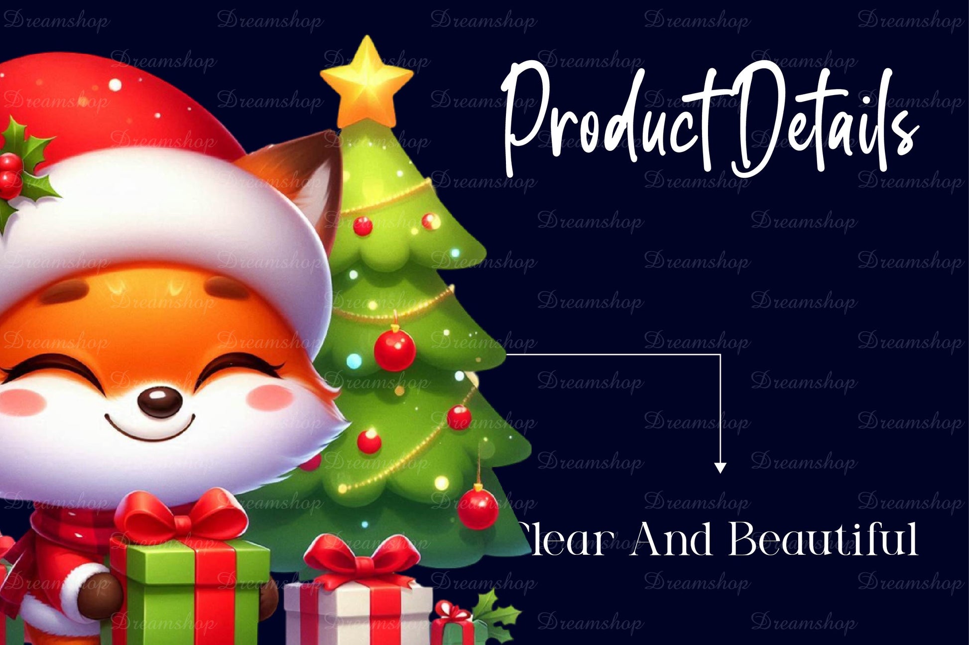 Christmas Cute Fox Clipart Bundle - CraftNest - Digital Crafting and Art