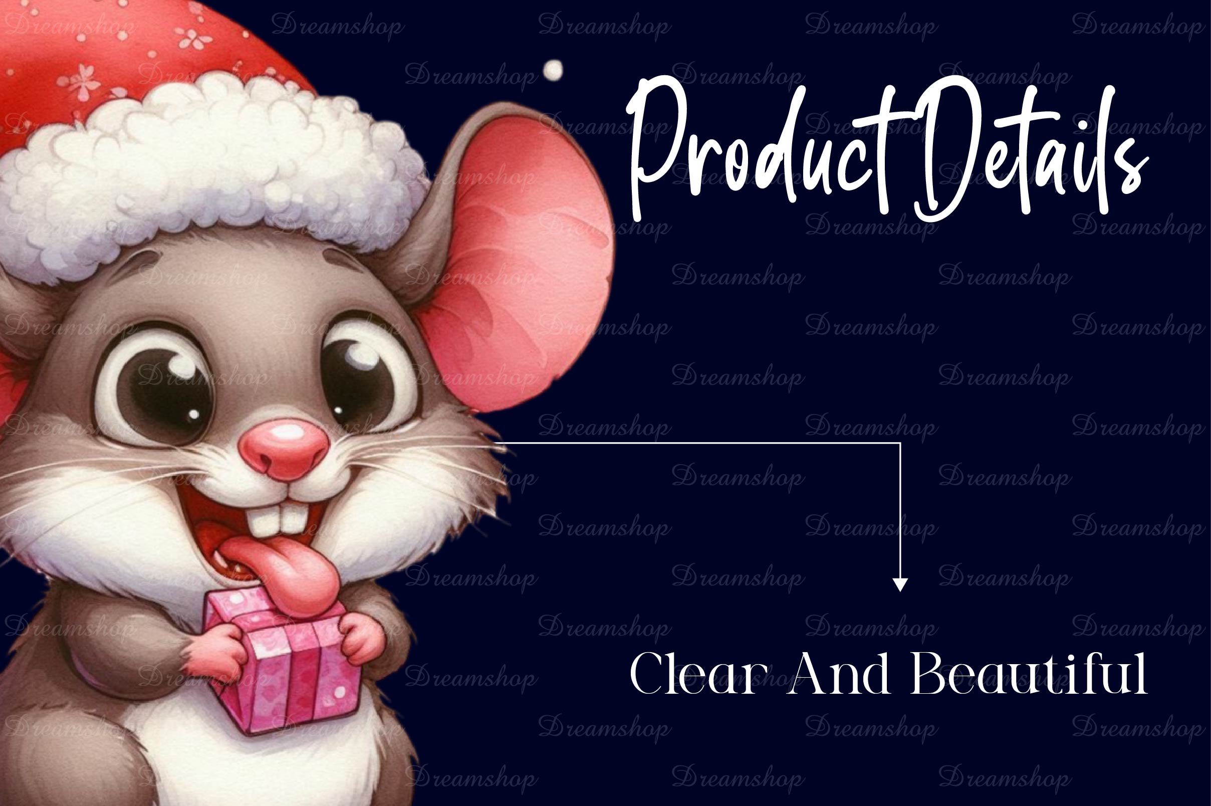 Funny Christmas Mouse Clipart Bundle - CraftNest - Digital Crafting and Art