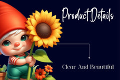 Garden Gnomes Clipart Bundle - CraftNest - Digital Crafting and Art