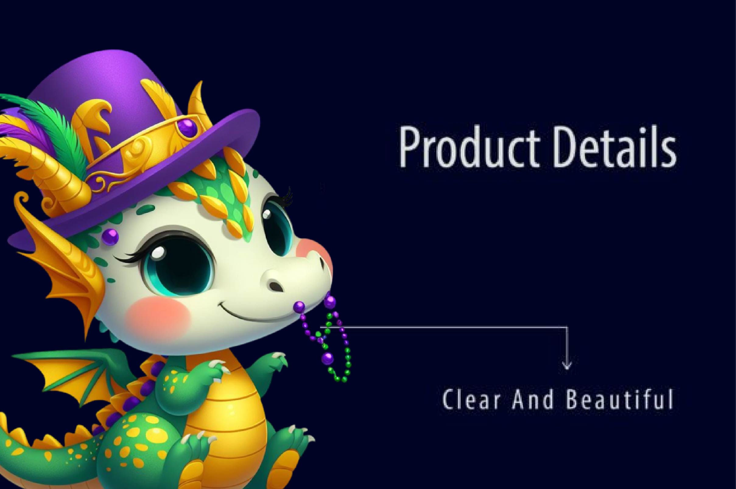 Mardi Gras Baby Dragon Clipart Bundle - CraftNest - Digital Crafting and Art