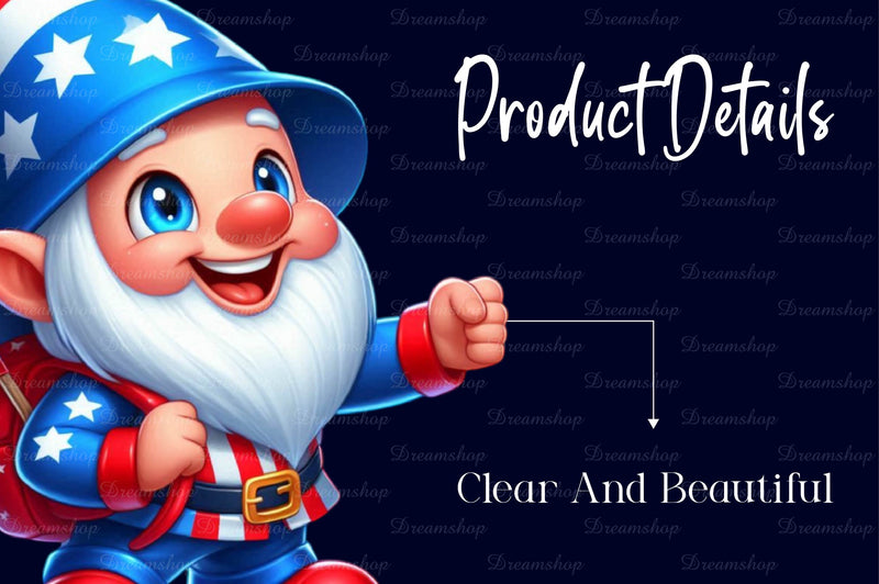 4th Of July Funny Gnome Clipart Bundle - CraftNest - Digital Crafting and Art