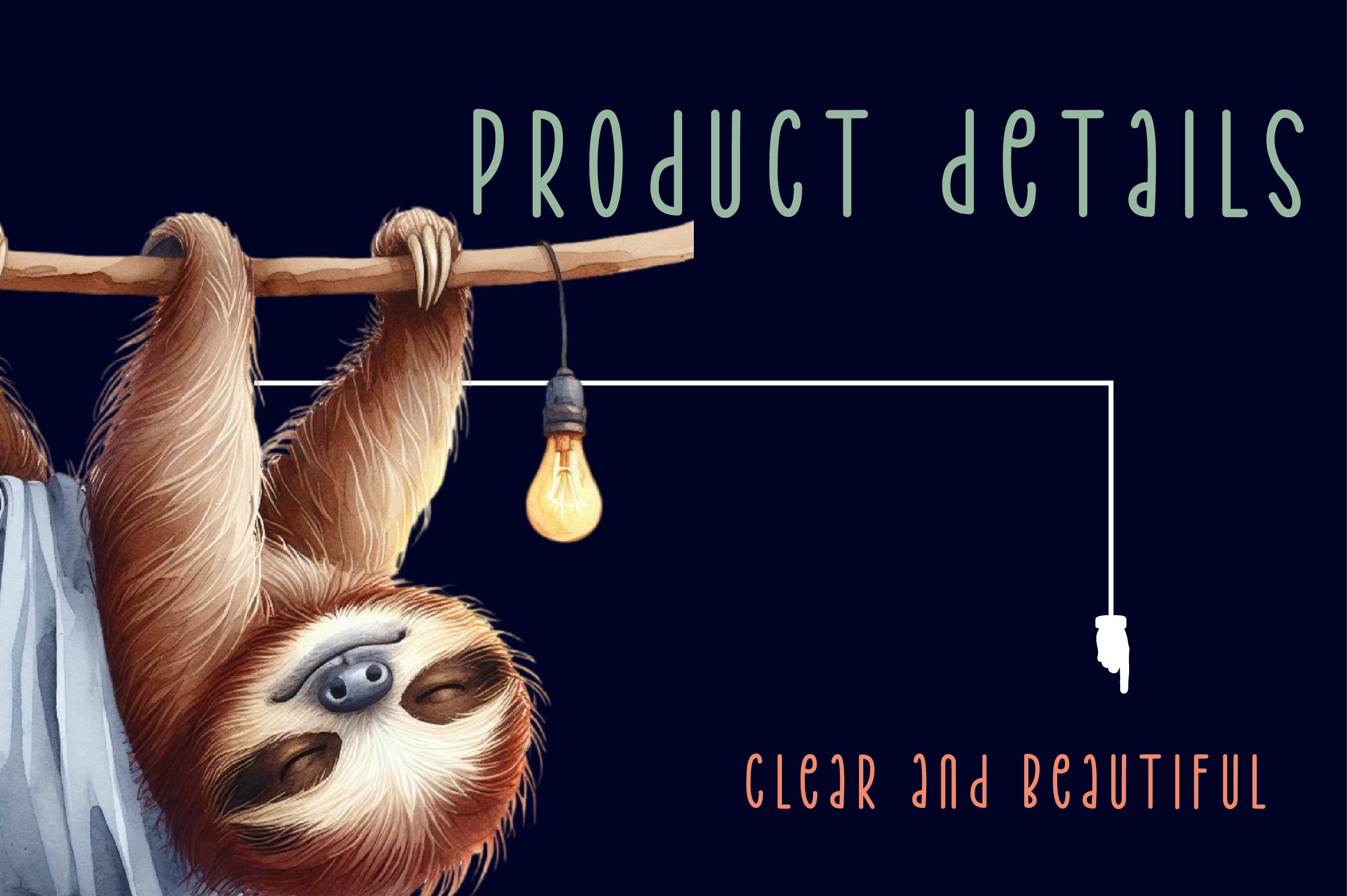 Sleepy Sloth Clipart Bundle - CraftNest - Digital Crafting and Art