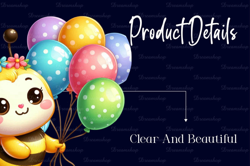 23 Cute Party Bee Clipart Bundle - CraftNest - Digital Crafting and Art