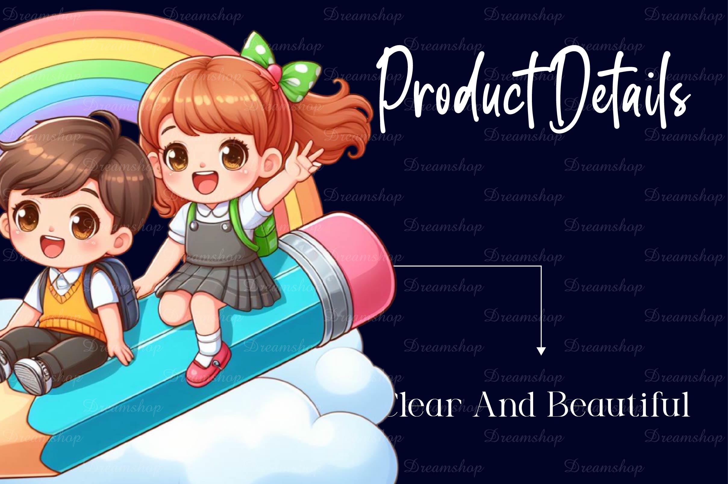 Kid Boy And Girl Go To School Clipart Bundle - CraftNest - Digital Crafting and Art