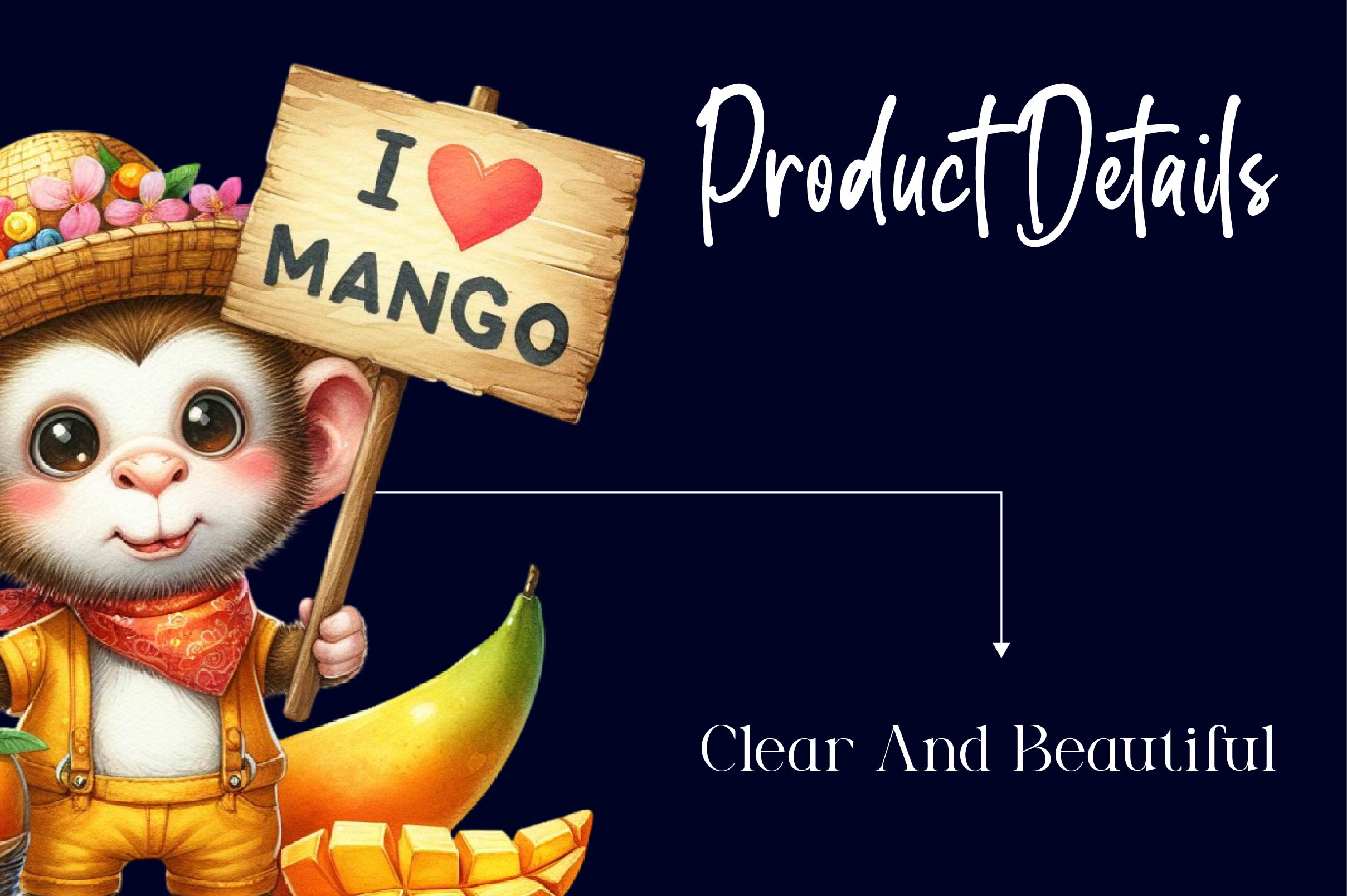 I Love Mango Animals Crochet 'S Clipart Bundle - CraftNest - Digital Crafting and Art