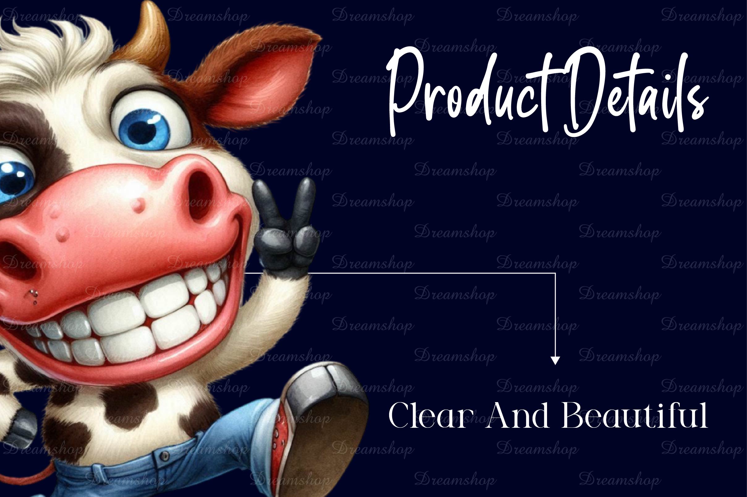 Crazy Funny Cow Clipart Bundle - CraftNest - Digital Crafting and Art