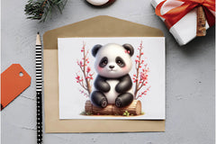 Cute Spring Panda Clipart Bundle 1 - CraftNest - Digital Crafting and Art