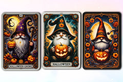 Halloween Gothic Gnome Tarot Card Clipart Bundle - CraftNest - Digital Crafting and Art