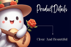 Cute Ghost Clipart Bundle 2 - CraftNest - Digital Crafting and Art