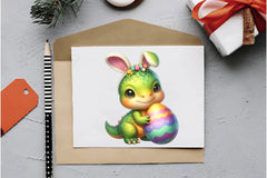 Easter T Rex Dinosaur Clipart Bundle - CraftNest - Digital Crafting and Art