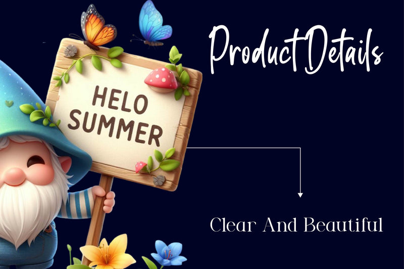 Hello Summer Gnomes Clipart Bundle - CraftNest - Digital Crafting and Art