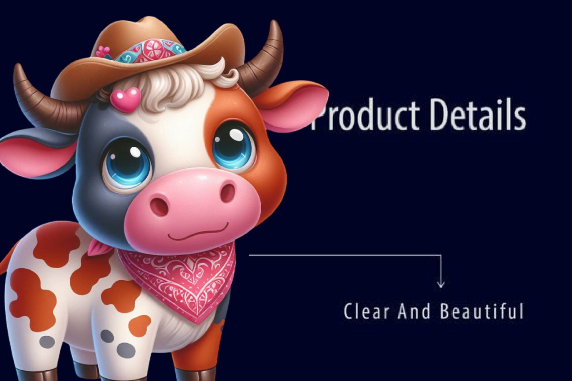 Adorable Baby Cowboy Cow Clipart Bundle - CraftNest - Digital Crafting and Art