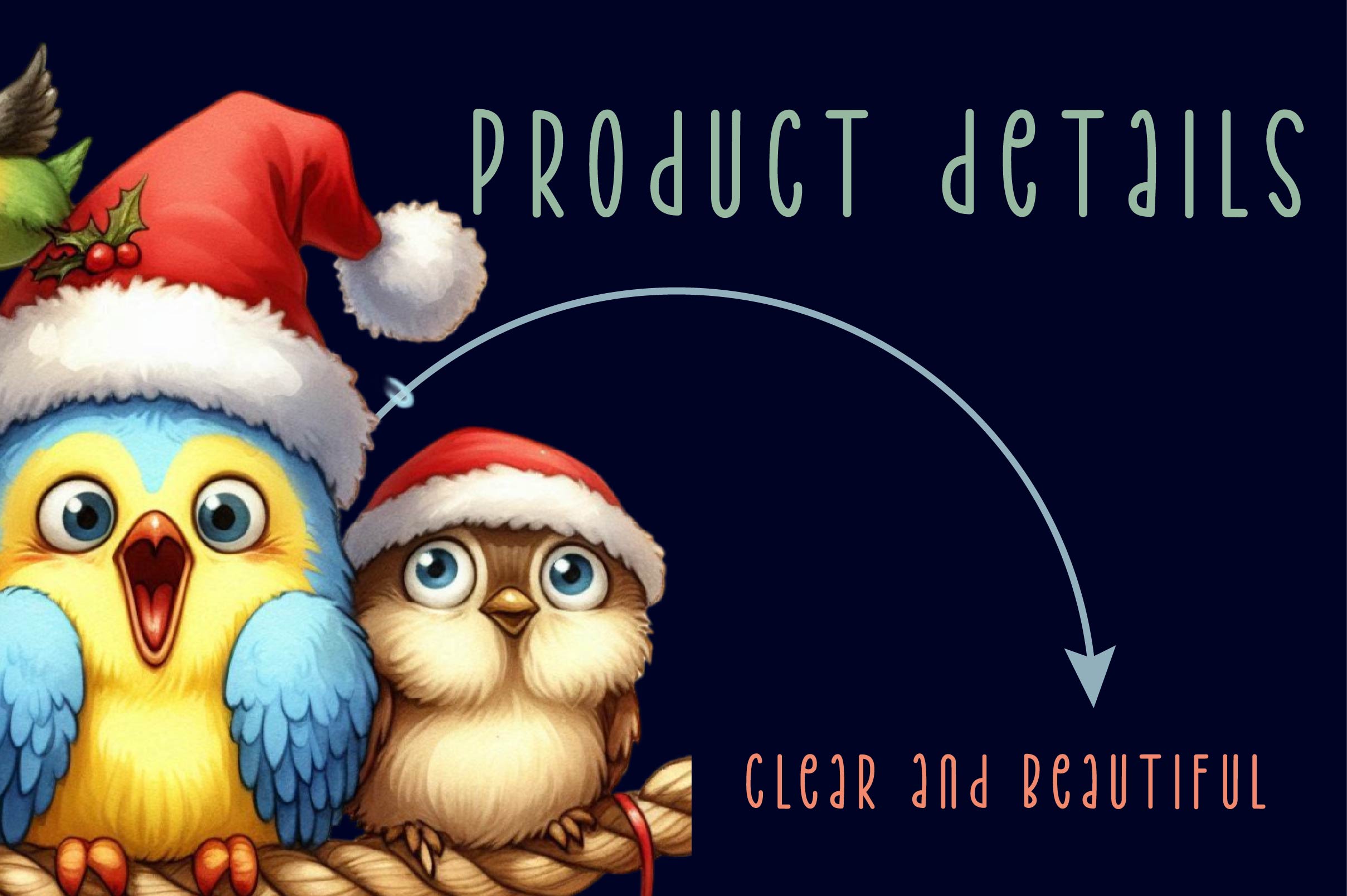 Christmas Funny Birds On Rope Clipart Bundle - CraftNest - Digital Crafting and Art