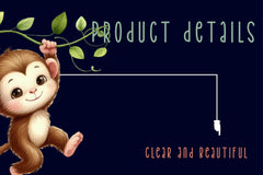 Playful Monkey Clipart Bundle - CraftNest - Digital Crafting and Art