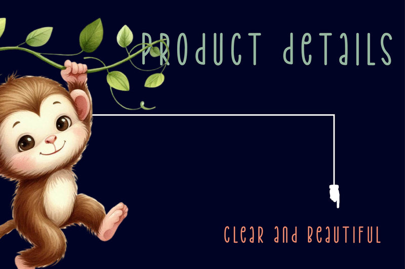 Playful Monkey Clipart Bundle - CraftNest - Digital Crafting and Art