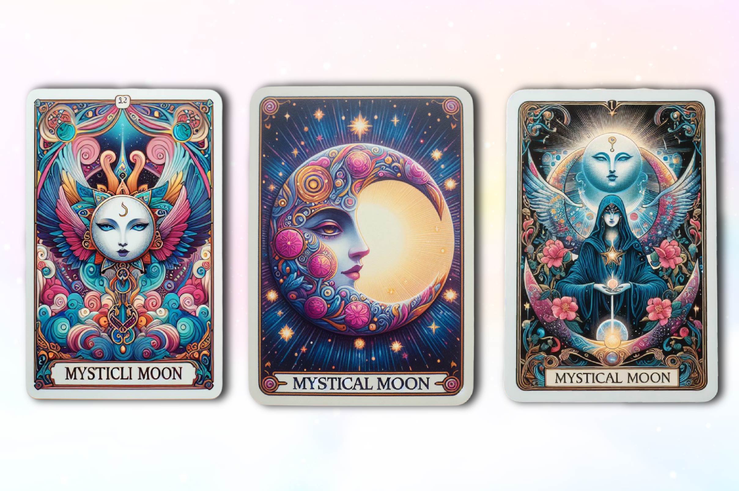Mystical Moon Tarot Card Clipart Bundle - CraftNest - Digital Crafting and Art