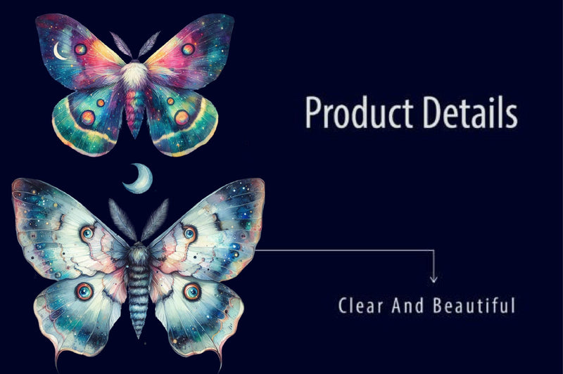 Celestial Moths Clipart Bundle - CraftNest - Digital Crafting and Art