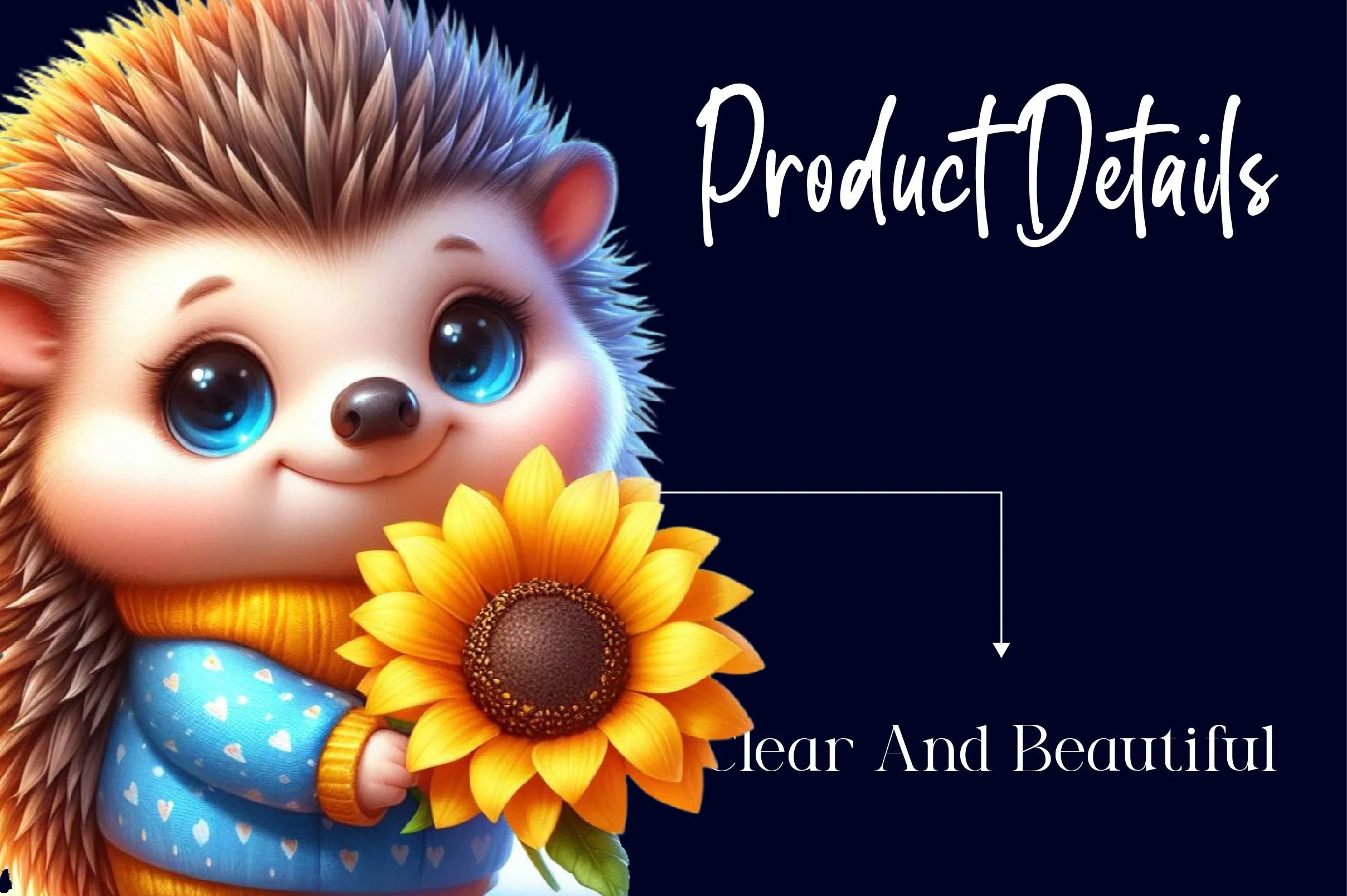 Sunflower Hedgehog Clipart Bundle - CraftNest - Digital Crafting and Art