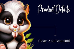 Spring Skunk Clipart Bundle - CraftNest - Digital Crafting and Art
