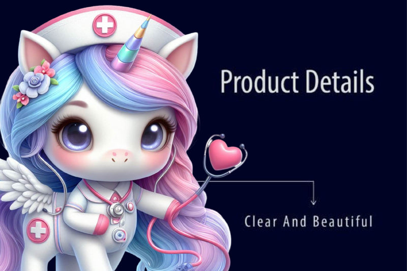 Unicorn Nurse Clipart Bundle - CraftNest - Digital Crafting and Art