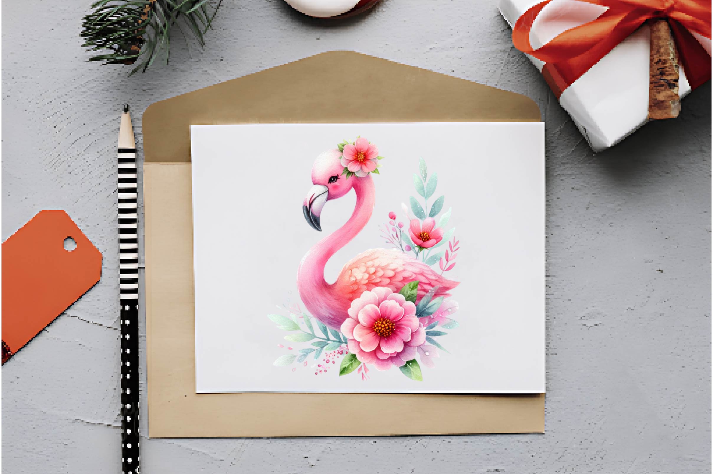 Mothers Day Flamingo Clipart Bundle - CraftNest - Digital Crafting and Art