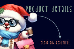 Christmas Polar Bear Clipart Bundle 4 - CraftNest - Digital Crafting and Art