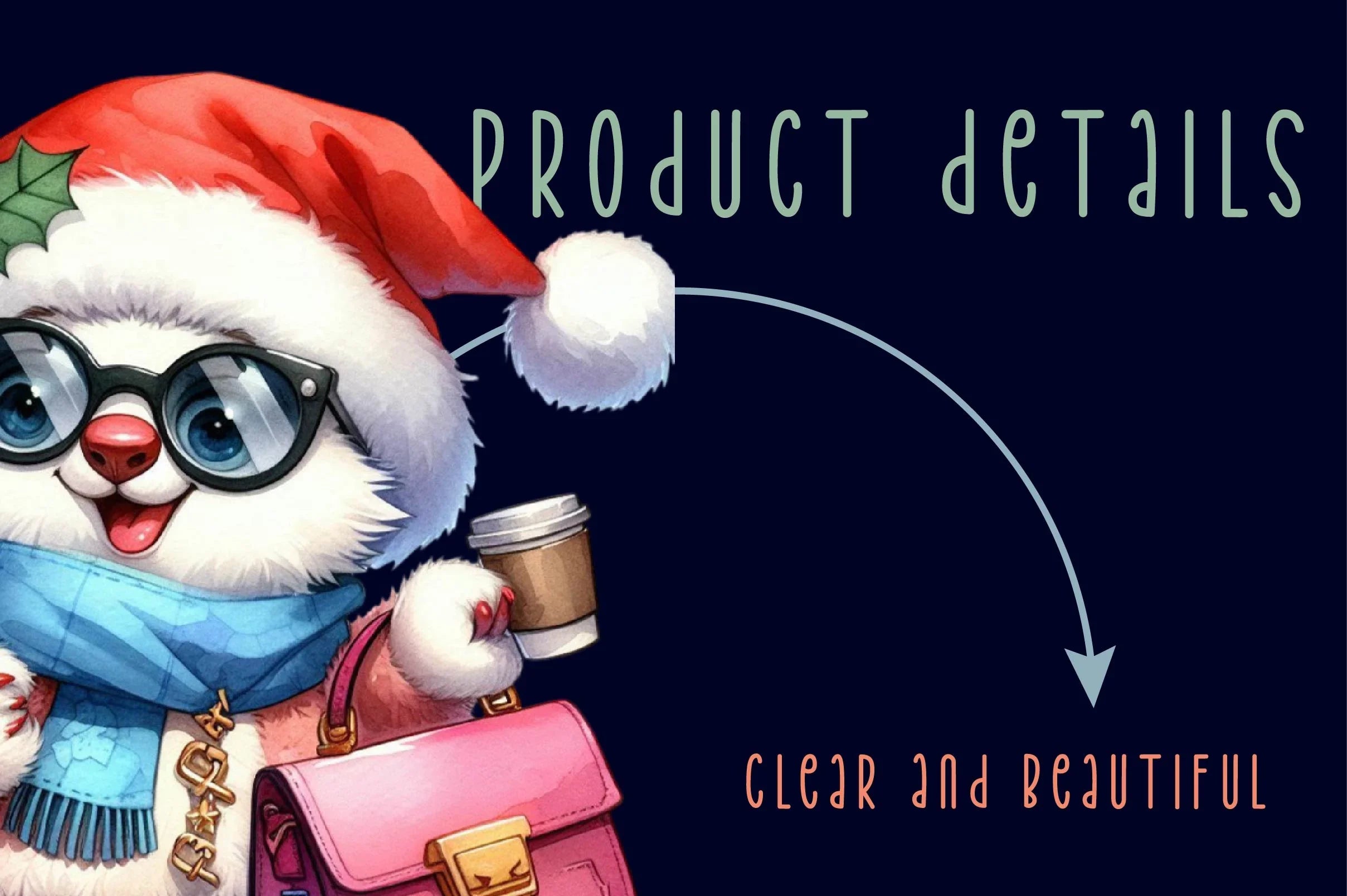 Christmas Polar Bear Clipart Bundle 4 - CraftNest - Digital Crafting and Art