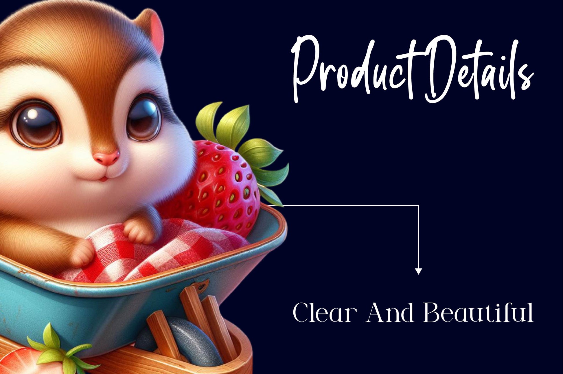 Cute Chipmunks Strawberry Clipart Bundle - CraftNest - Digital Crafting and Art