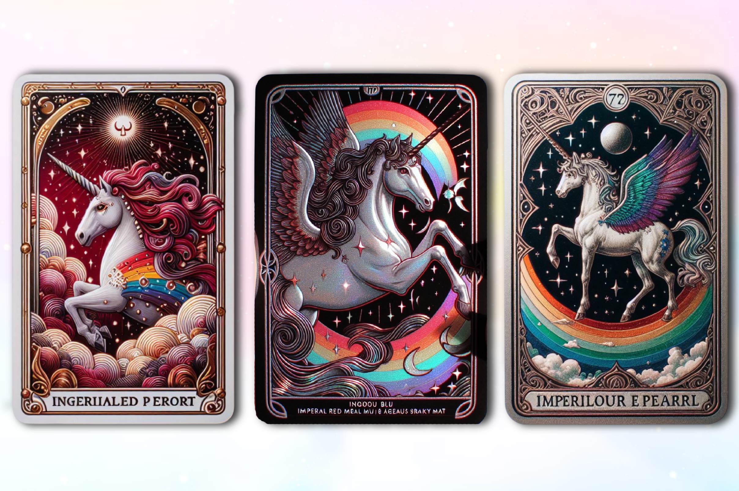 Crystal Unicorn Tarot Card Clipart Bundle - CraftNest - Digital Crafting and Art