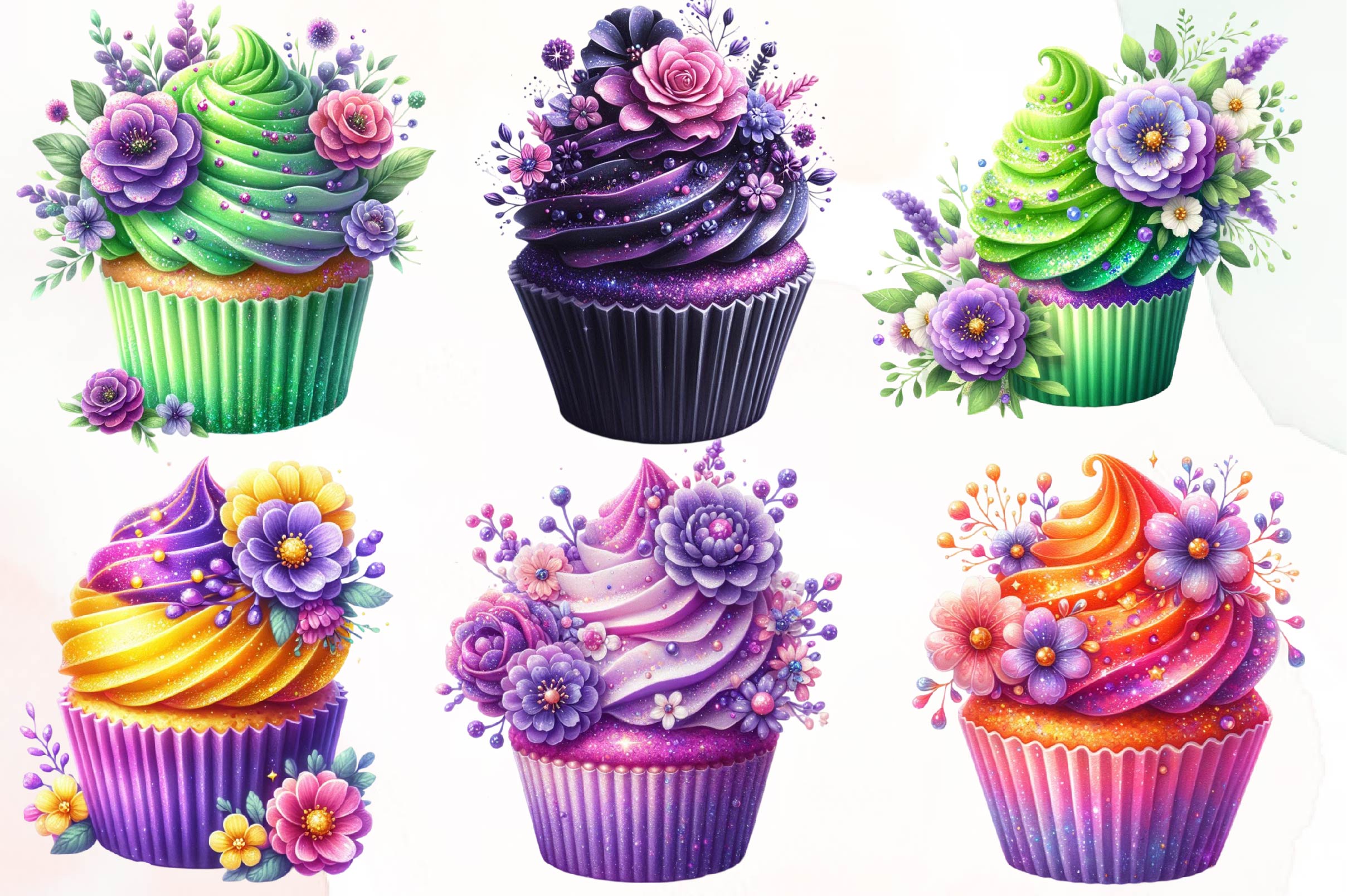 Cupcake Design Clipart Bundle - CraftNest - Digital Crafting and Art